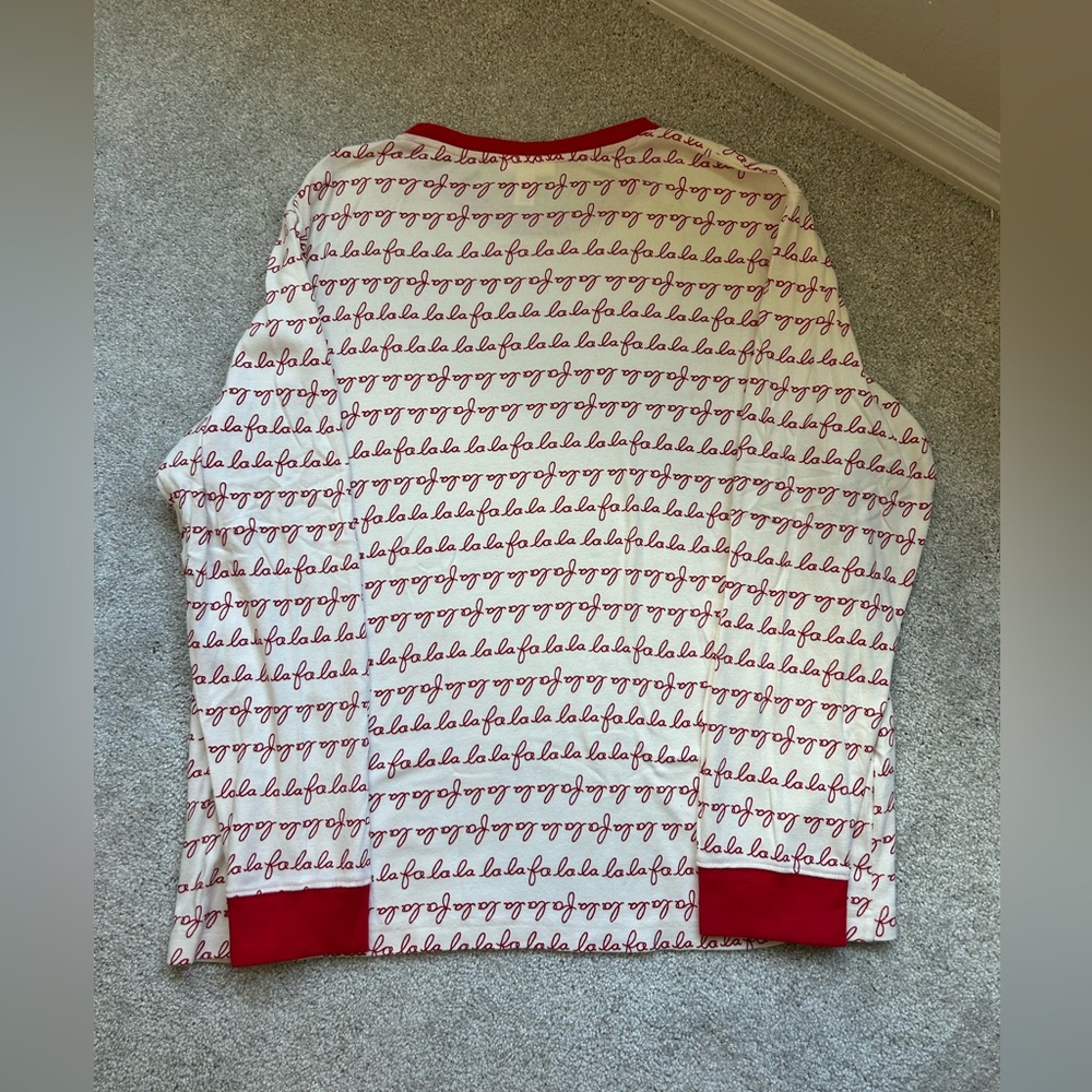 Men’s LC Lauren Conrad Fa La La Christmas Family Pajama Set, size Large - Picture 6 of 6